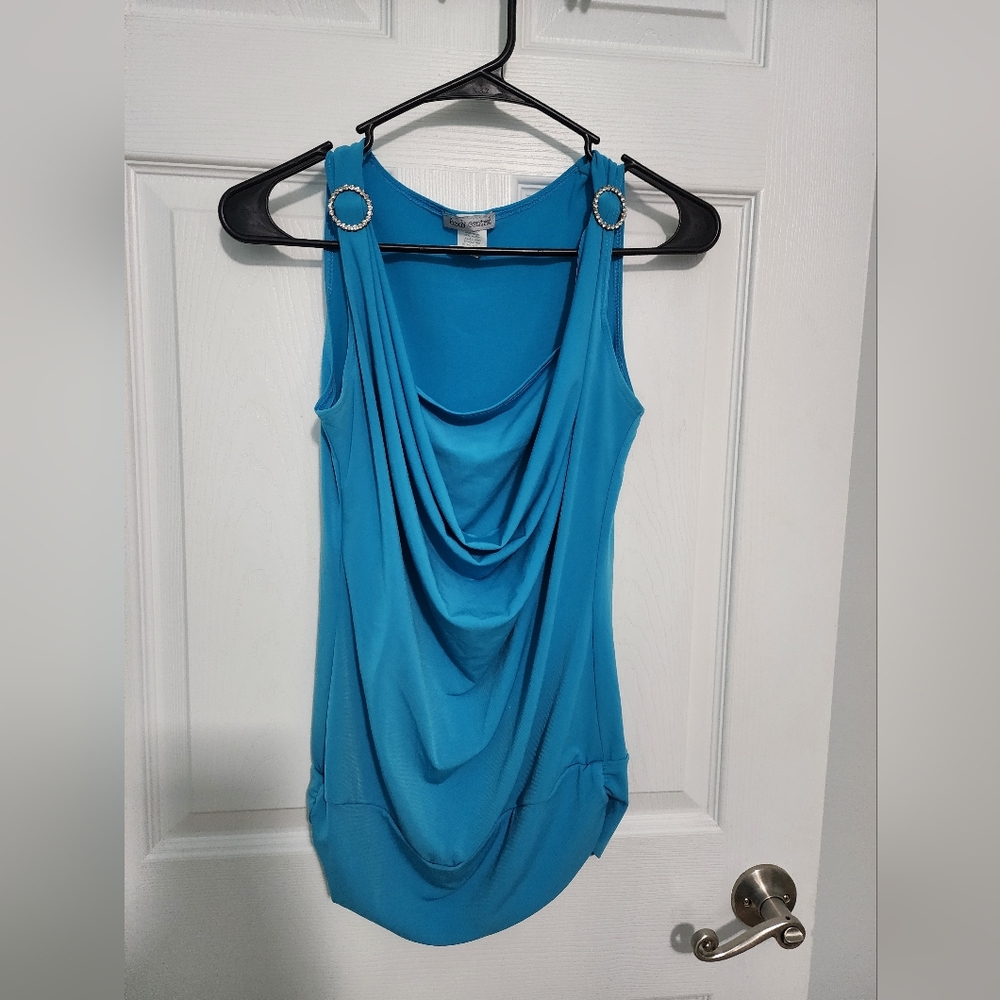 Medium Blue Sleeveless Top